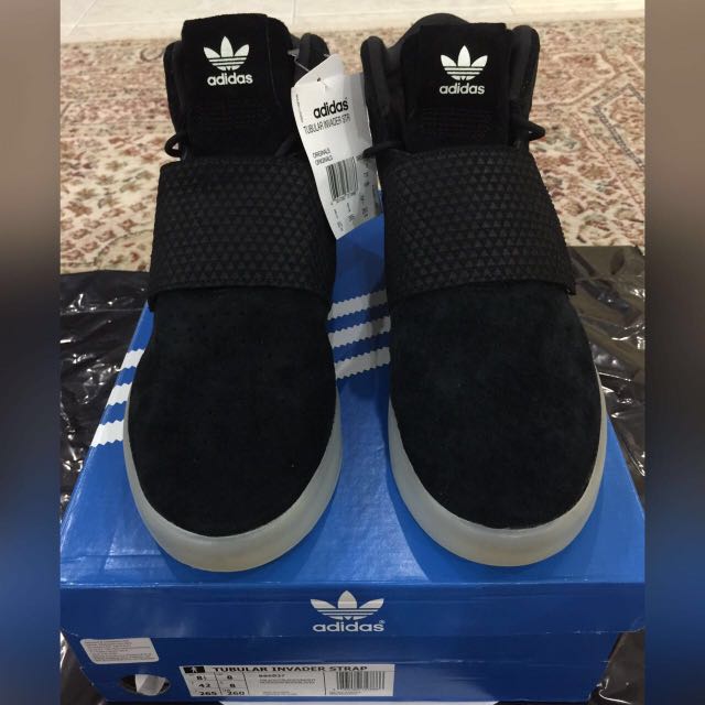 Adidas originals tubular sales invader strap black/gum