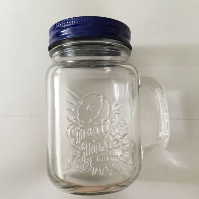 glass mug with cover