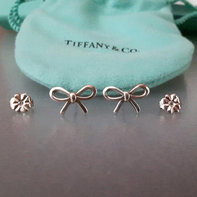 Tiffany & Co. Bow Earrings, Women's Fashion, Jewelry & Organisers, Earrings  on Carousell