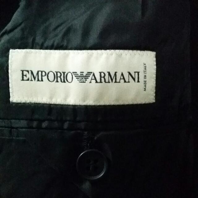 Emporio Armani Made In Italy Black Suit Jacket And Pants Set, Men's  Fashion, Tops & Sets, Formal Shirts on Carousell