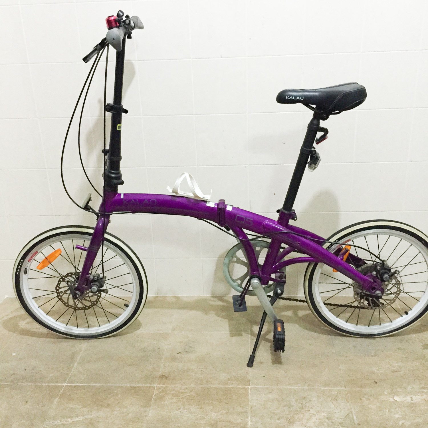 Foldable Bike Kalaq Q5 Purple Sports Equipment Bicycles