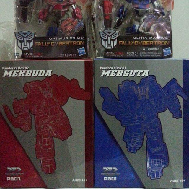 Hasbro Transformers Fall Of Cybertron Optimus Prime & Ultra Magnus With ...