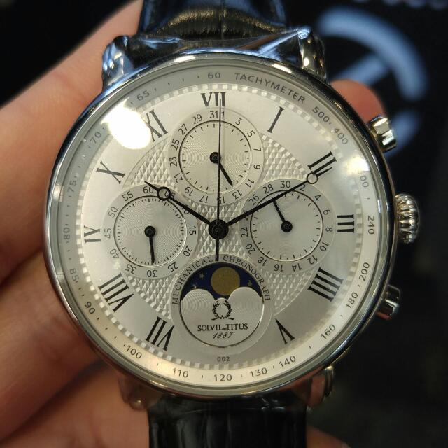 Solvil Et Titus 1887 Moonphase Men S Fashion Watches On Carousell