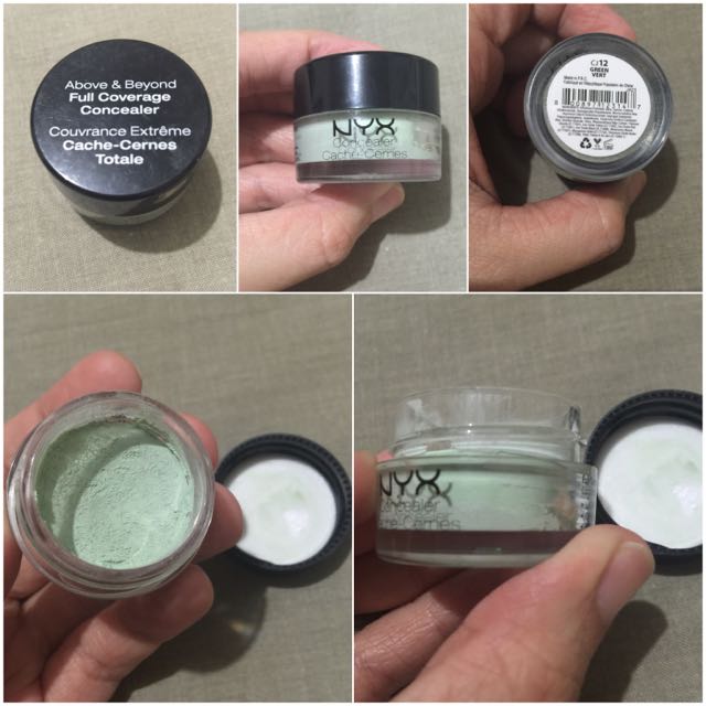 Nyx Above Beyond Full Coverage Concealer In Green Health Beauty Makeup On Carousell