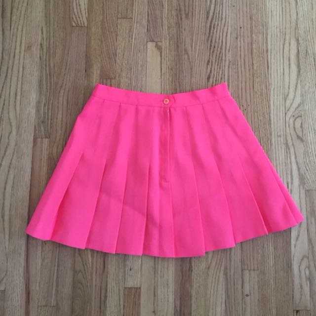 Hot pink tennis skirt