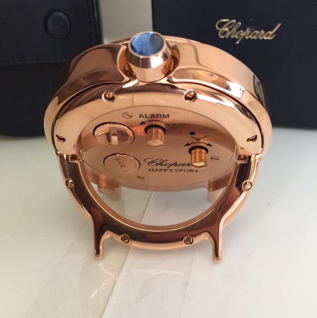 Authentic Chopard Happy Sport Table Alarm Clock, Luxury, Watches 