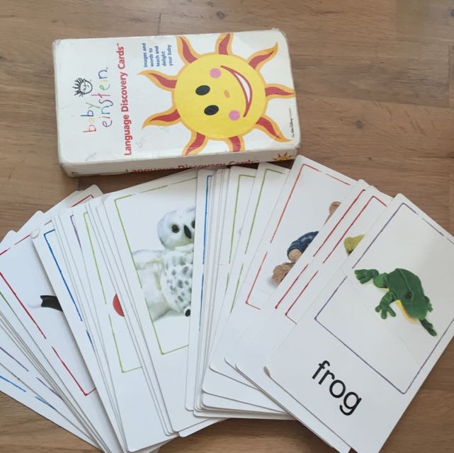 Baby Einstein Flash Cards Babies Kids Infant Playtime On Carousell