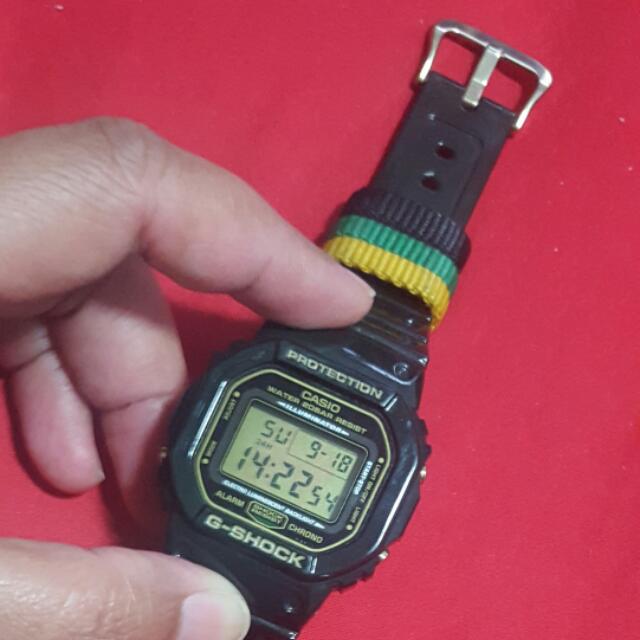 RESERVED G Shock DW5600R Square RASTA Hard To Find Mobile Phones Gadgets Wearables Smart Watches on Carousell