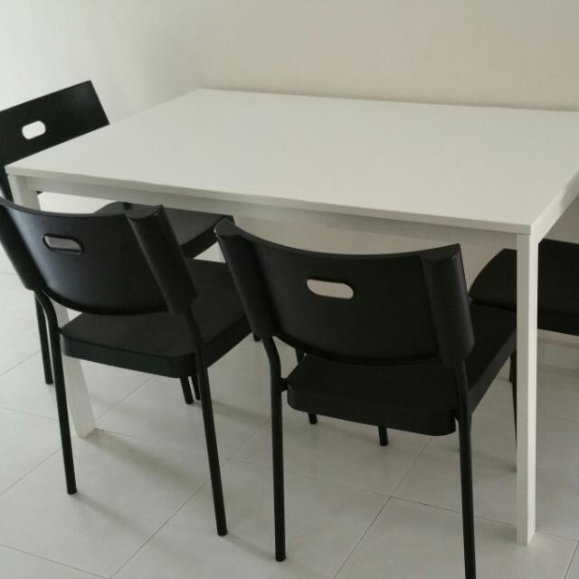 Ikea 4Seater Dining Table, Furniture & Home Living, Furniture, Tables