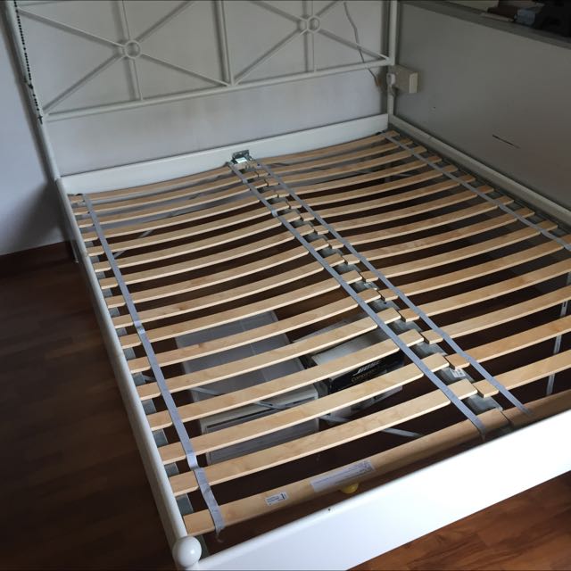 Ikea Bed Frame Sultan Luroy 200cm X 160cm, Furniture & Home Living