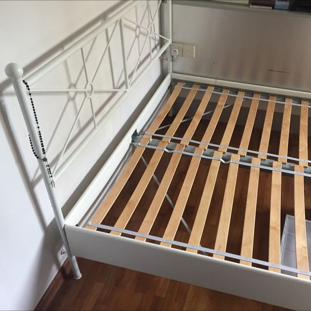 Ikea Bed Frame Sultan Luroy 200cm X 160cm, Furniture & Home Living