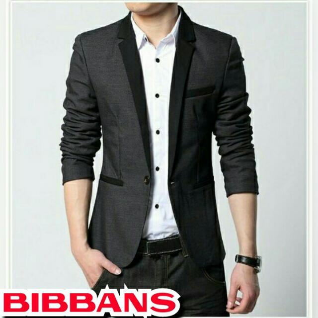 Jas Blazer Pria Elegant Black Getsby Men S Fashion On Carousell