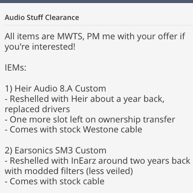 Audio Stuff Clearance (Category: Other Audio Equipment) located in Singapore. Submitted by michaelhjy (Listing ID 68306469, Image 1). Description: .