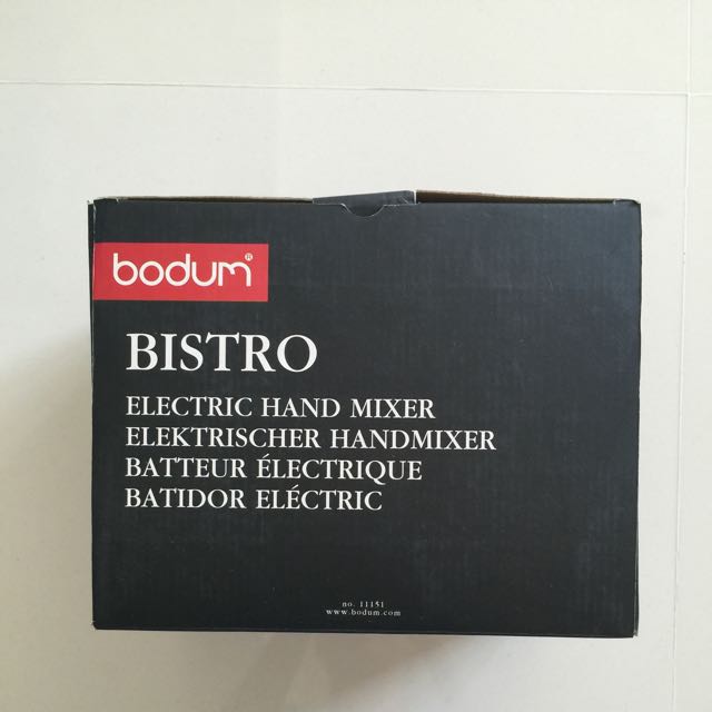*Original* Bodum Bistro Electric Hand mixer, TV & Home Appliances