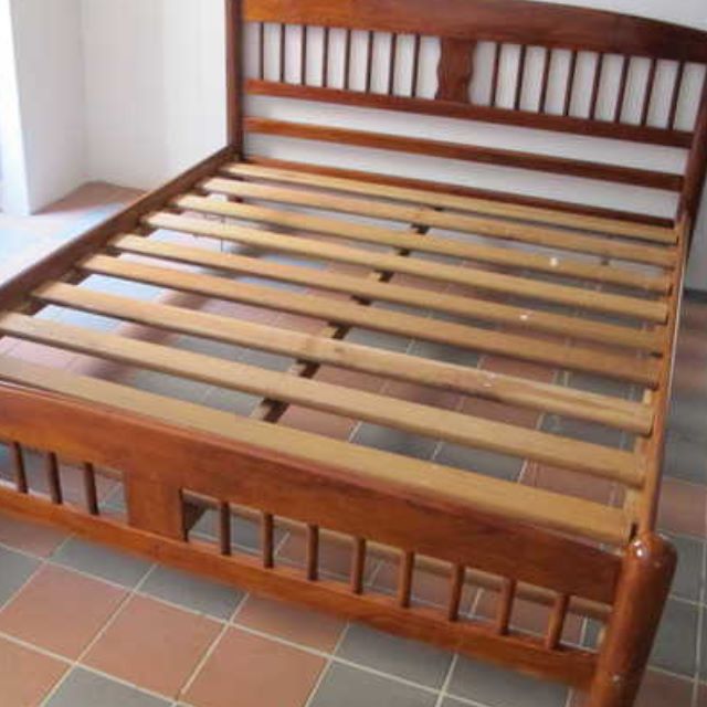 Queen Size Wooden Bed frame, Furniture & Home Living, Furniture, Bed Frames & Mattresses on
