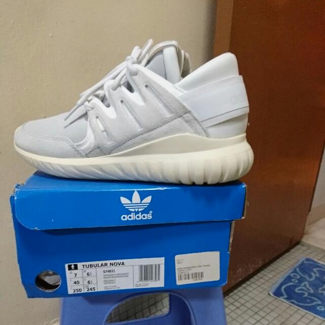 adidas tubular nova pack white Men s Fashion Footwear Sneakers on Carousell