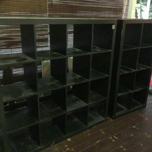 Ikea Dark Brown Shelves, Furniture & Home Living, Furniture, Shelves, & Racks on Carousell
