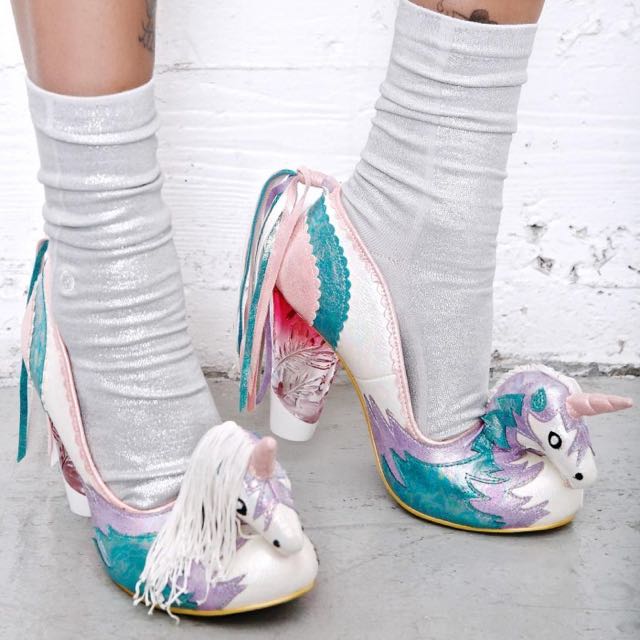Irregular Choice Trixy black and cream gold unicorn heel size 5 6 7 | Irregular  choice shoes, Boot shoes women, Character heels