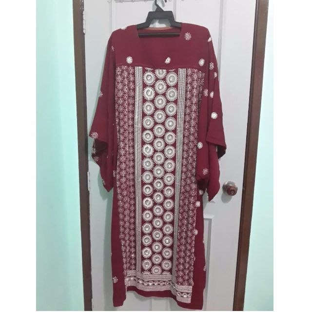 jubah kain sari
