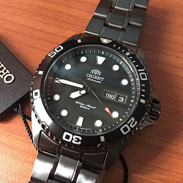 Ready Stock Orient Black Ray Raven II Automatic FAA02003B