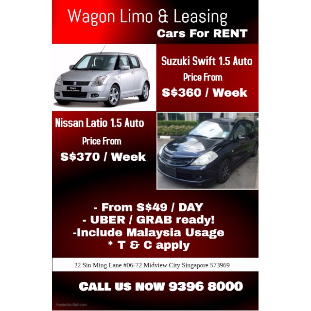 Tdvl New Pdvl Uber And Grab Car Rental Cheapest In Town Cars Car Rental On Carousell