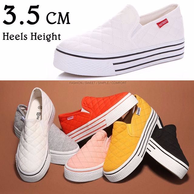White platform slip on shoes shop