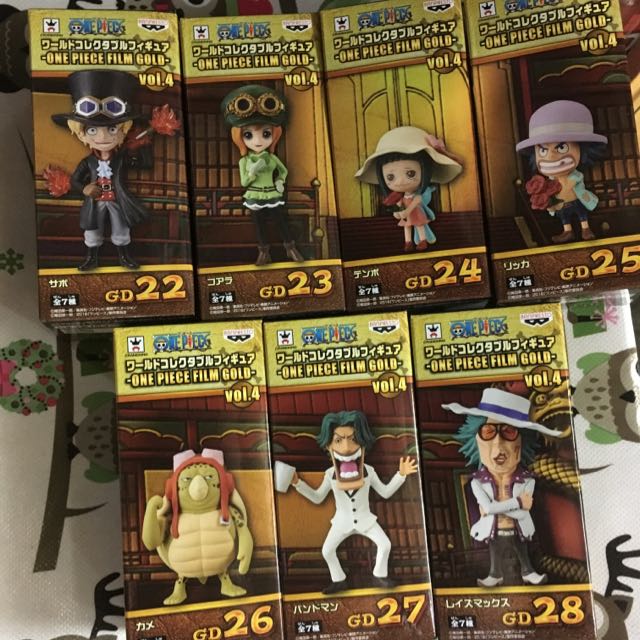 7pcs/lot 7cm One Piece Film Gold Vol.4 Zero Sabo Koala Leisz Max 1/12 -  Supply Epic