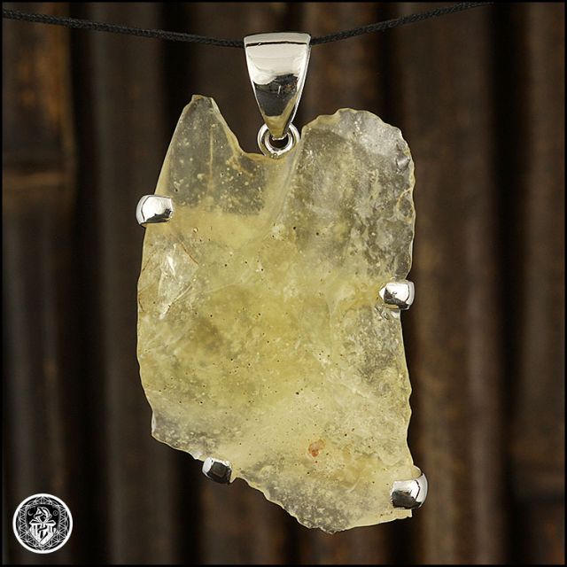 Libyan Desert Glass Gold Tektite Rough Specimen Sterling Silver Pendant P498b Women S Fashion Jewelry Organisers Precious Stones On Carousell