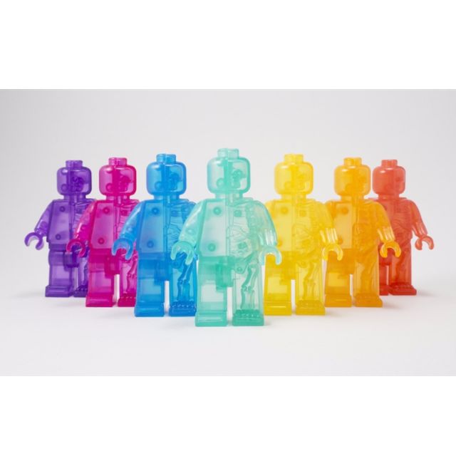 NEW Mighty Jaxx Jason Freeny Chrome Anatomy Dissection Lego Custom Bricks 1pc