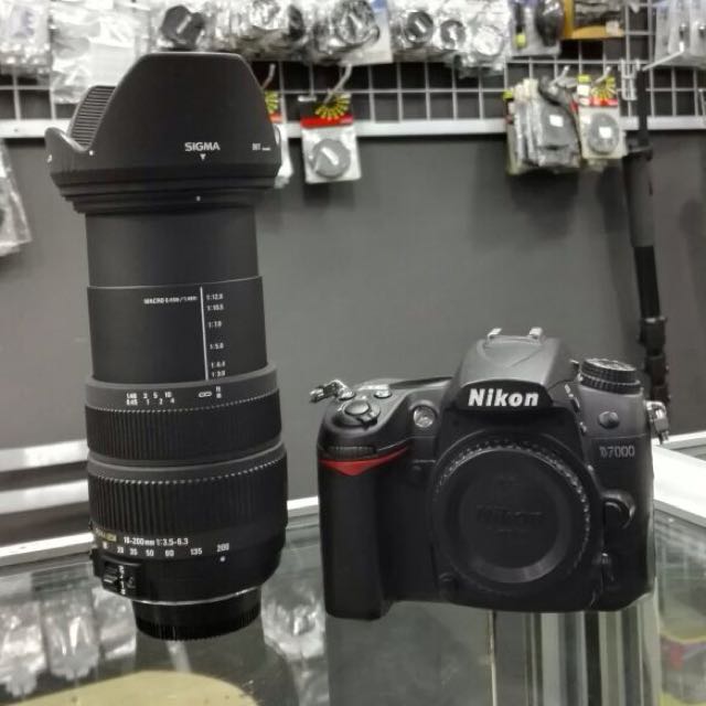 Nikon D7000 + Sigma 18200mm Lens, Photography, Lens & Kits on Carousell