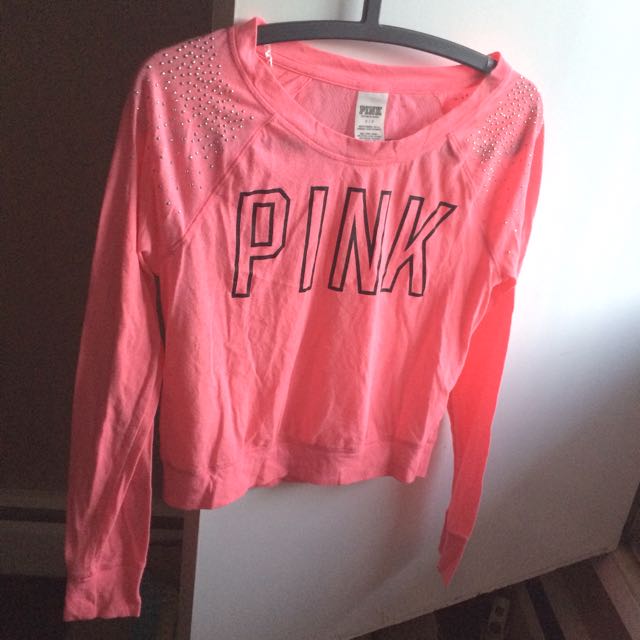 Pink shirt women's victoria's secret Clearance