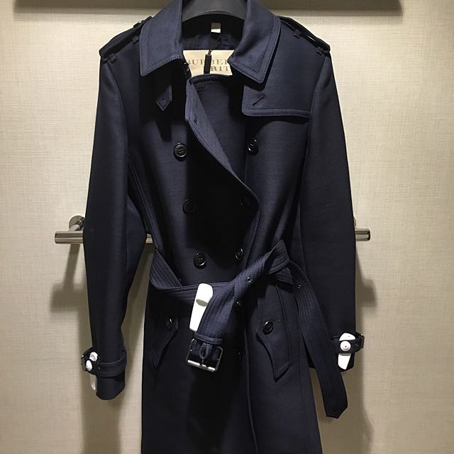 burberry trench coat womens blue