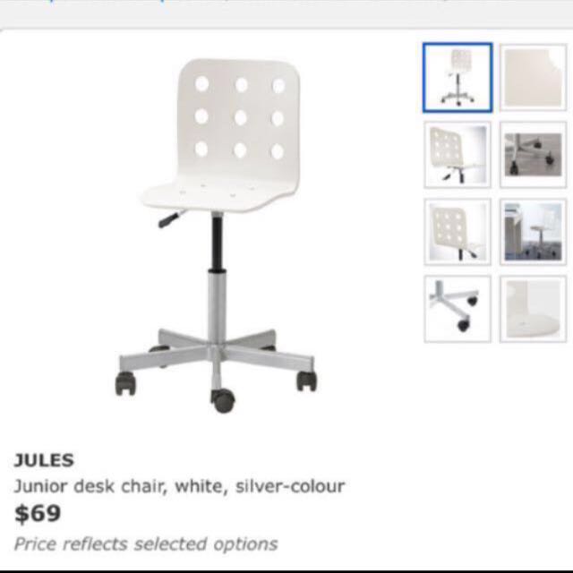 Ikea Jules Swivel Desk Chair Furniture On Carousell