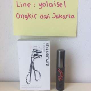 Shu Uemura S Curler (Lash Curler) + Free Benefit They're Real Mascara (Tidak Dijual Terpisah)