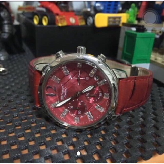casio sheen red