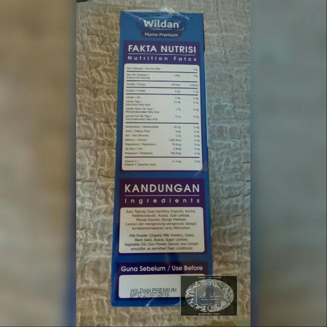 Wildan Mama Premium Susu Kambing Serbuk Organik Organic Goats Milk 550 Grams 22 Sachets X 25grams Original Flavour Reserved On Carousell