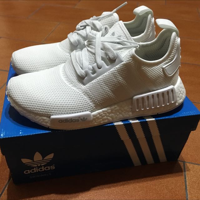 Adidas NMD R1 Triple White US8.5 not Jordan Nike Ultra Boost
