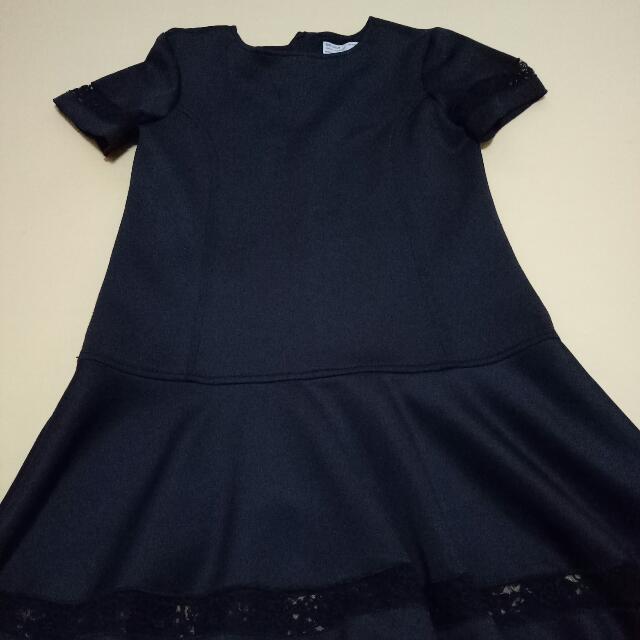 zara girls black dress