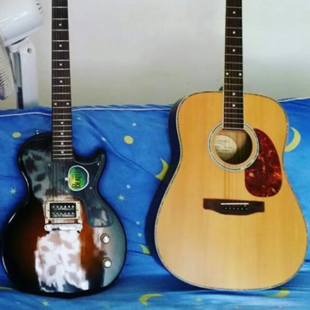 Electric And Acoustic Guitar, Hobbies & Toys, Music & Media, Musical