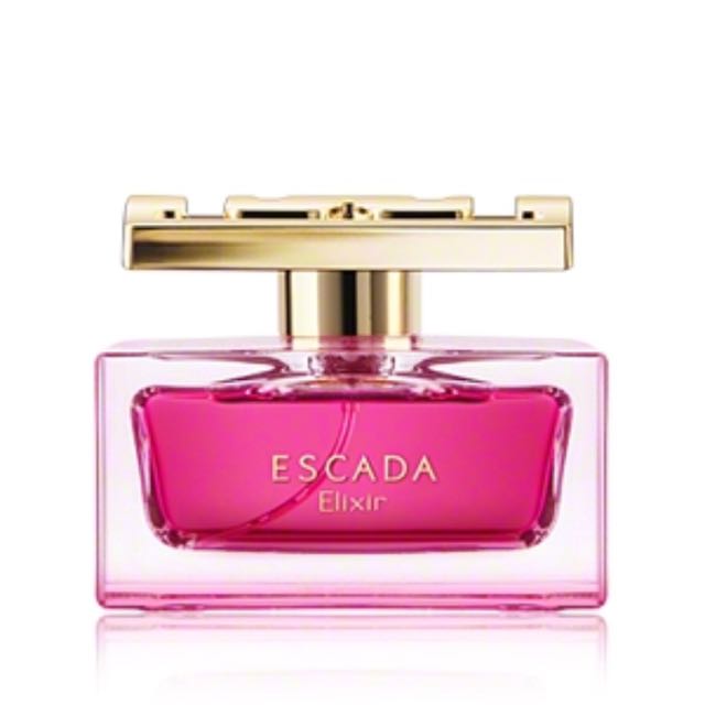 Escada Elixir (Category: Fragrance & Deodorants) located in Sepang. Submitted by my_wishlist (Listing ID 68805156, Image 2). Description: 75ml EDP for woman A powerful fragrance of the rose, has a seductive scent with a deep, feminine allure Still in sealed box Authentic.