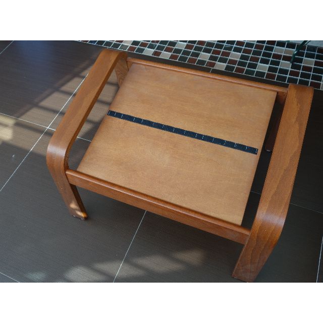 Ikea Poang Footstool Frame In Brown Colour Furniture On Carousell