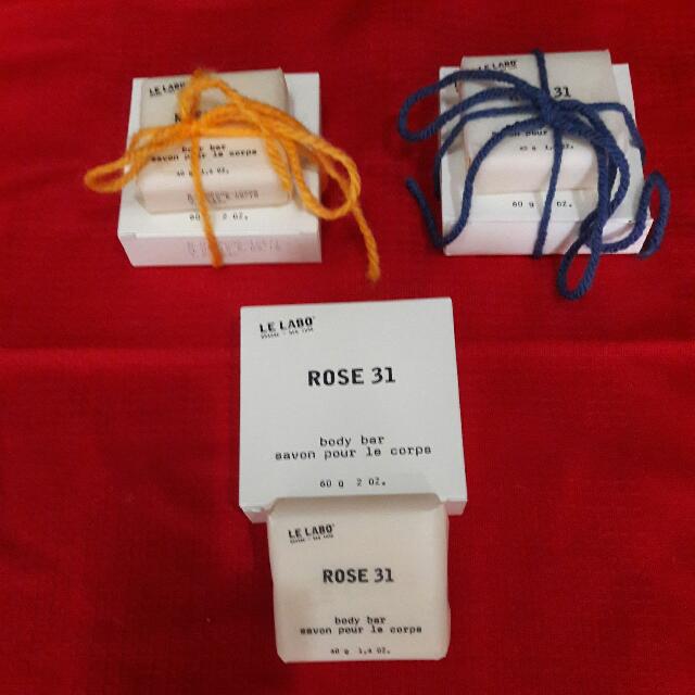 Le Labo Rose 31 Set Of Body Bar Soap 2pcs With Gift Ribbon Health Beauty Bath Body On Carousell