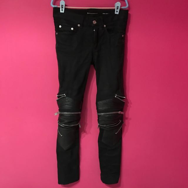saint laurent moto jeans