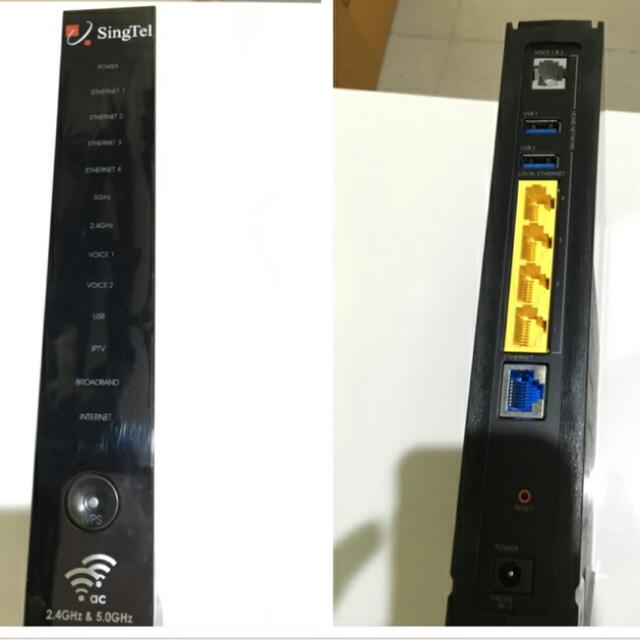 Singtel Fibre Router Fg7003grv Ac Optical Network Terminal Ont Electronics Computer Parts Accessories On Carousell