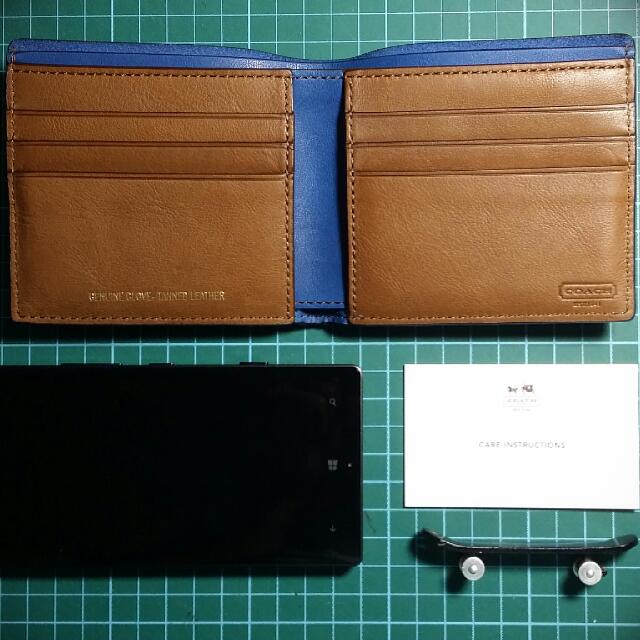 Coach glove tanned leather wallet clearance