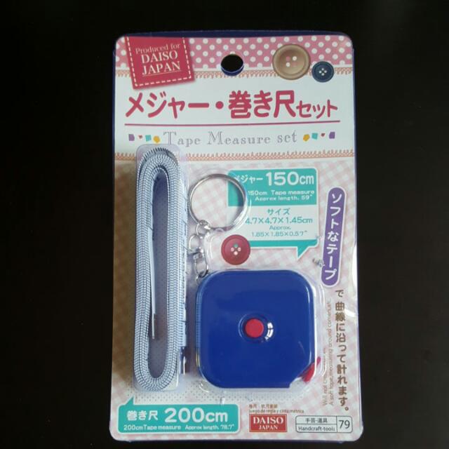 Daiso measuring new arrivals tape