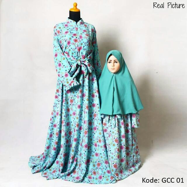 Gamis Couple Ibu Anak Babies Kids Girls Apparel On Carousell