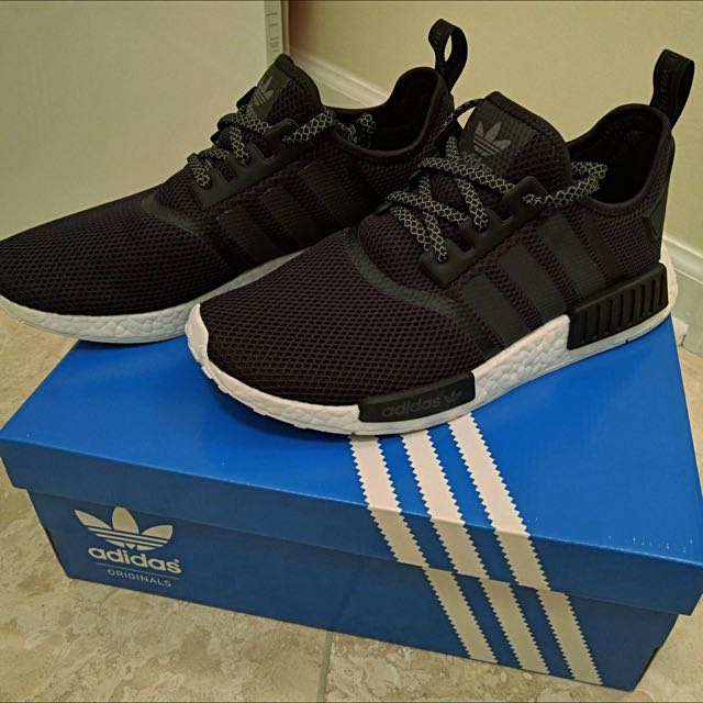 black nmd laces