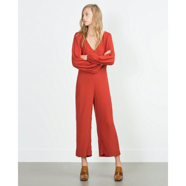 Zara trafaluc jumpsuit deals