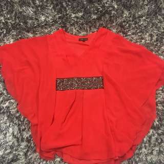 Size 10 Orange Vibrant Kaftan